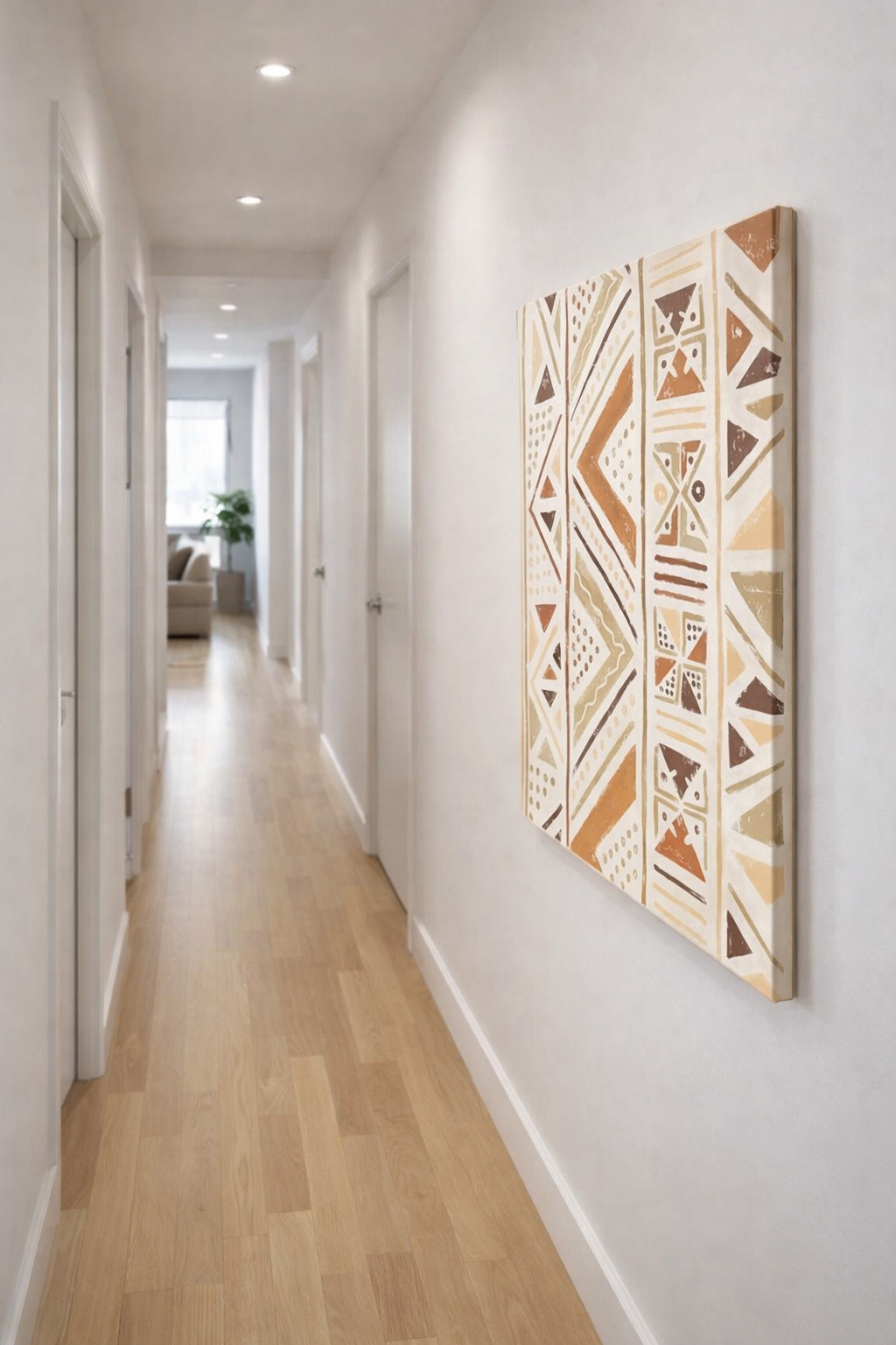 Cuadro abstracto boho en tonos tierra 70 × 100 cm - Imagen 3