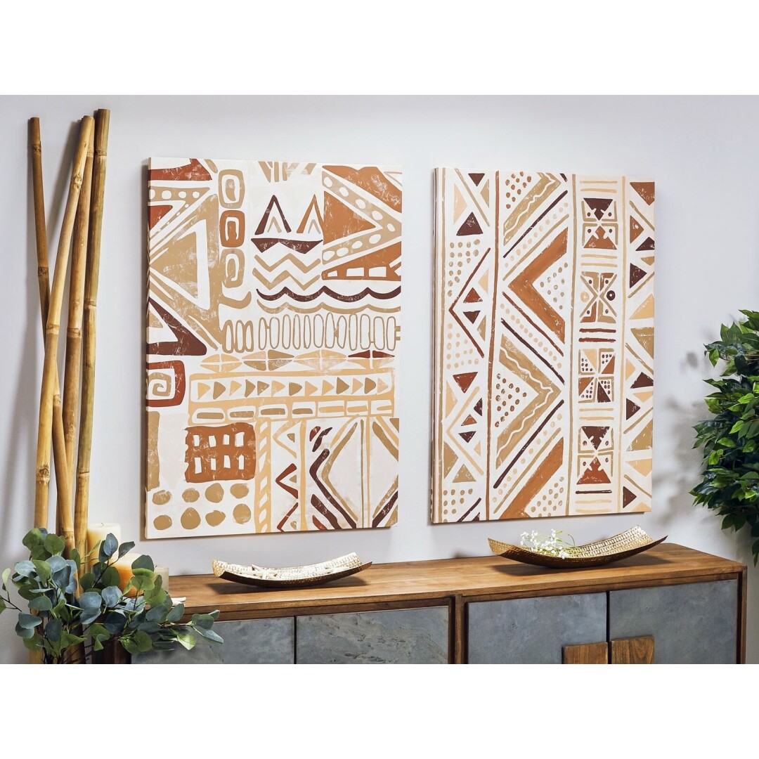 Cuadro abstracto boho en tonos tierra 70 × 100 cm - Imagen 5