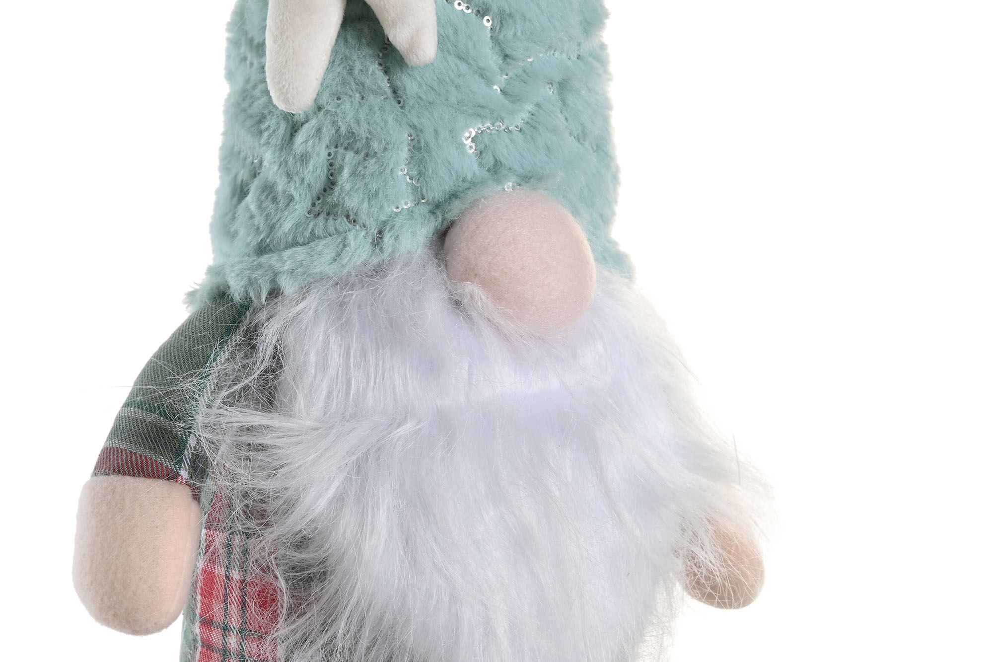 Gnomo de Navidad verde menta de patas largas - Imagen 4