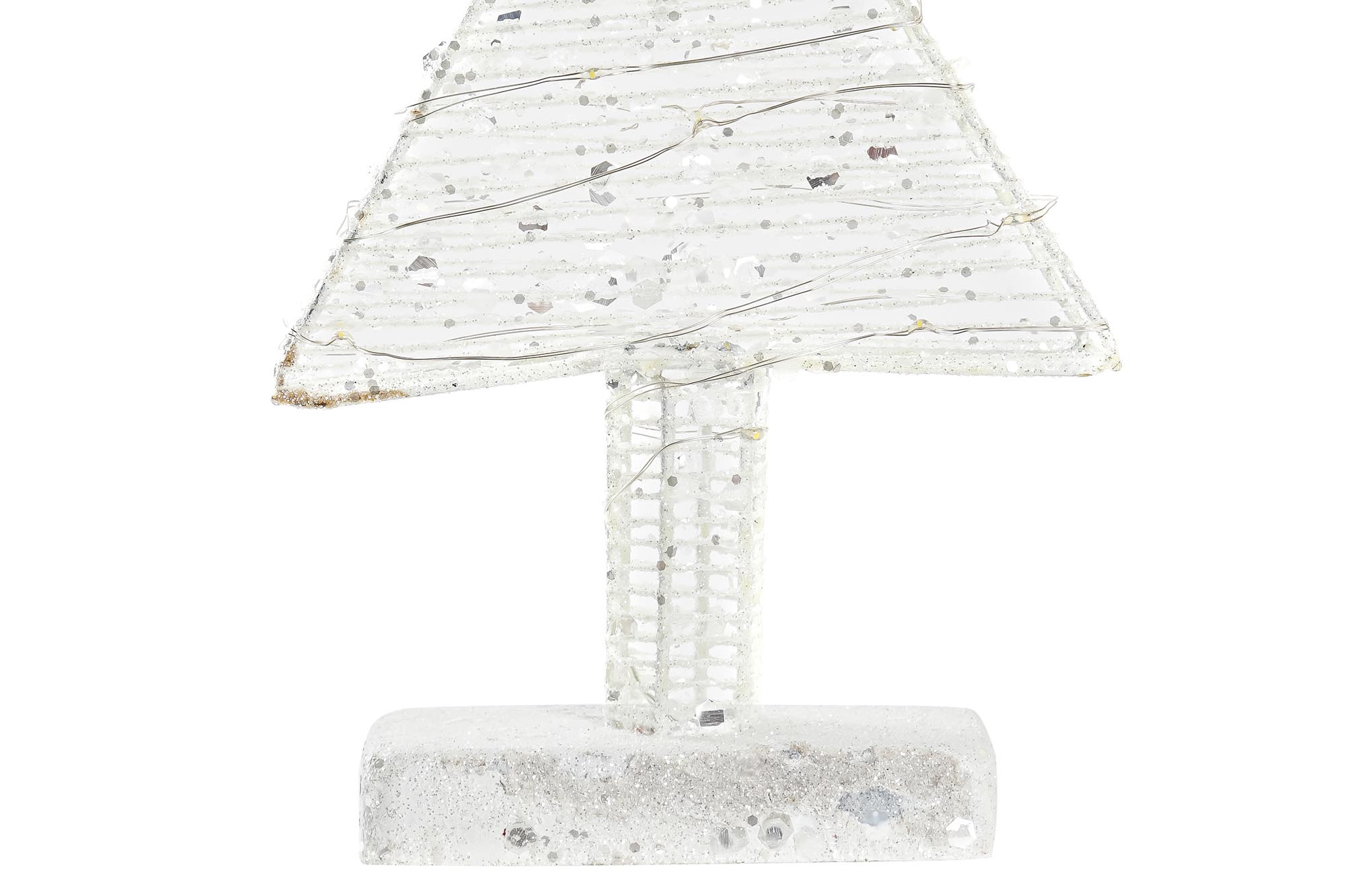 Árbol de Navidad blanco de metal con luz LED – 50 cm - Imagen 2